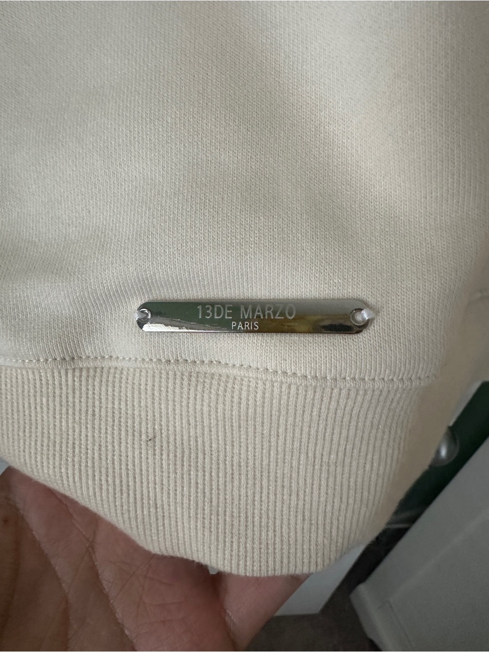 13DE Marzo Bear Embossed Hoodie NWT - Picture 6 of 8